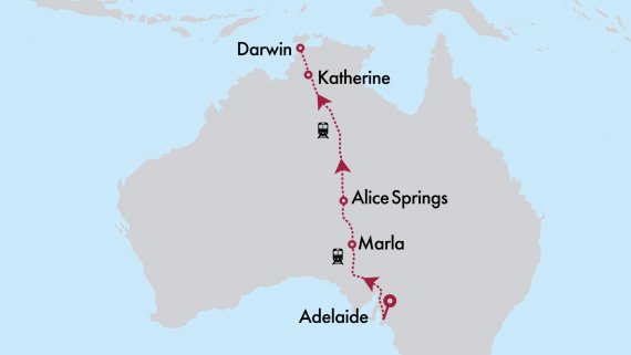 The Ghan Platinum Class - Adelaide to Darwin 2025