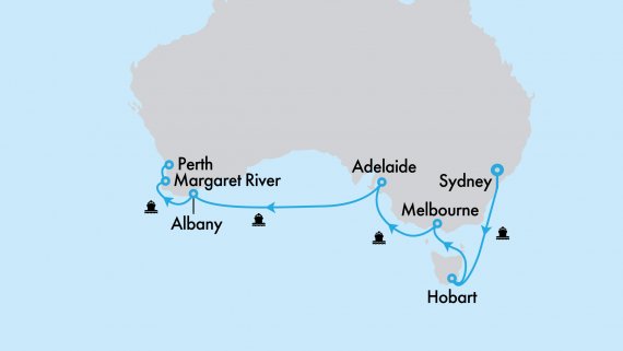 Southern Australia Explorer with Crown Princess and Sydney Stay