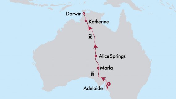 South Australian Wineries with Darwin and The Ghan