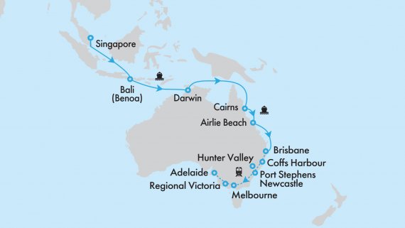 Singapore to Brisbane aboard Voyager of the Seas and the Great Southern Singapore to Brisbane aboard Voyager of the Seas and the Great Southern