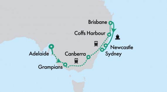 Cruise & Rail Taster with Great Southern and Diamond Princess