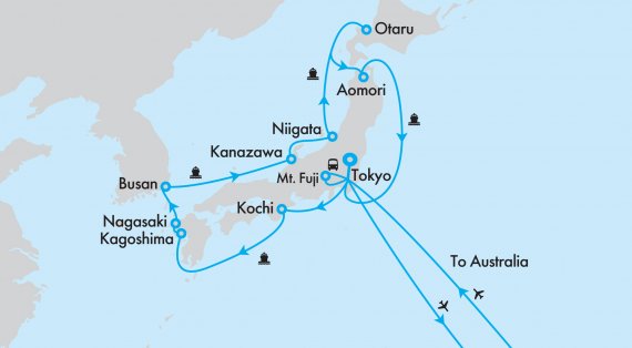 Fly, Stay & Cruise Japan Cherry Blossom with Holland America