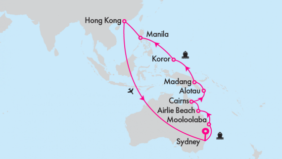 Fly, Stay Cruise Islands of Australia and Asia with Azamara Onward Fly, Stay Cruise Islands of Australia and Asia with Azamara Onward
