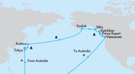 Fly, Stay, Cruise Japan and Alaska North Pacific Crossing aboard Westerdam Fly, Stay, Cruise Japan and Alaska North Pacific Crossing aboard Westerdam
