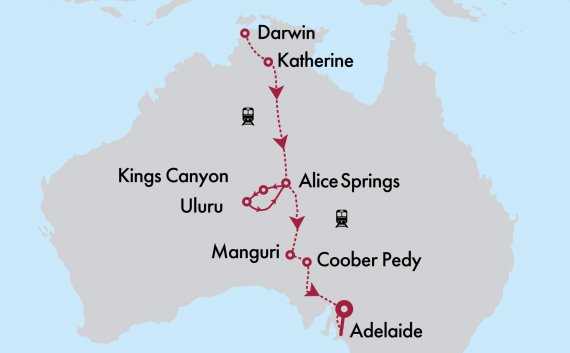 Red Centre Spectacular & Ghan Expedition